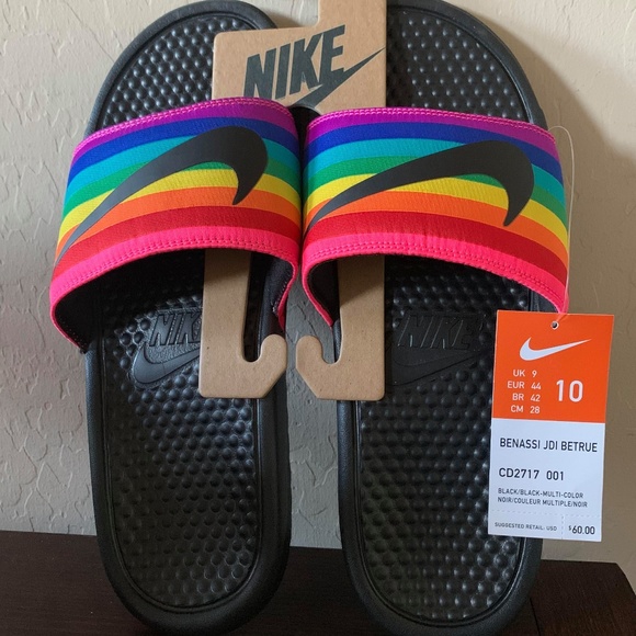 NIKE Benassi JDI Pride Betrue SLIDES Men's - Picture 11 of 12
